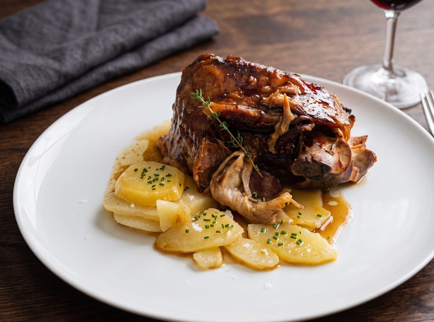 Carrillada al horno — Bar Casa Toño, Las Casas (Soria)
